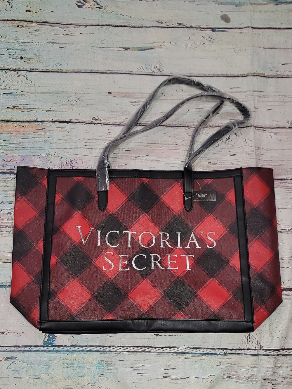Victoria's secret New Red And Black Plaid Bag